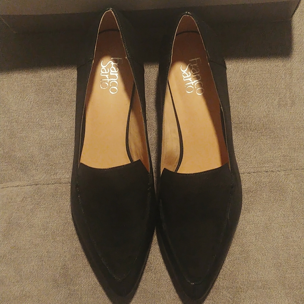 Franco Black Leather BEAUTIFUL Loafers.